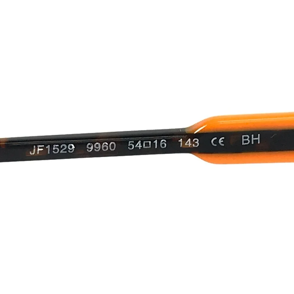 J.F. Rey Eyeglasses Frames JF1529 9960 Tortoise Orange Round Full Rim 54-16-143